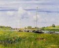 Am Boots Landung impressionistische Landschaft William Merritt Chase
